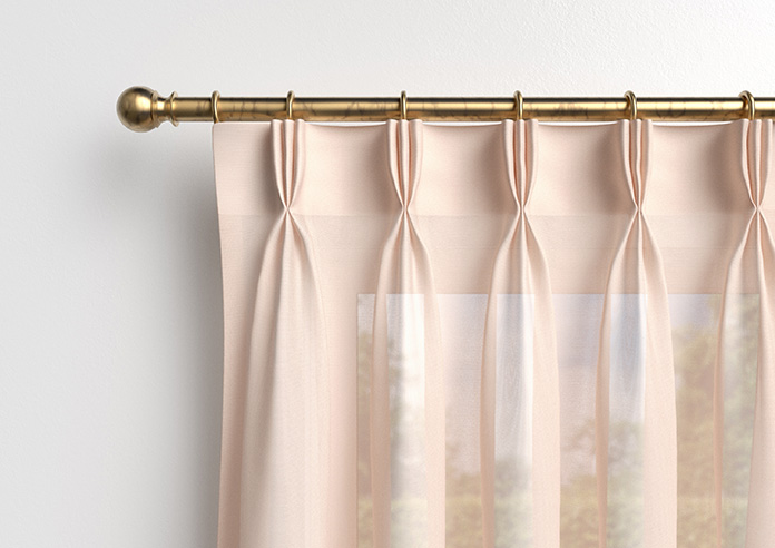 Pavia Voile, Peach Blush - Made to Measure Curtains - Image 12